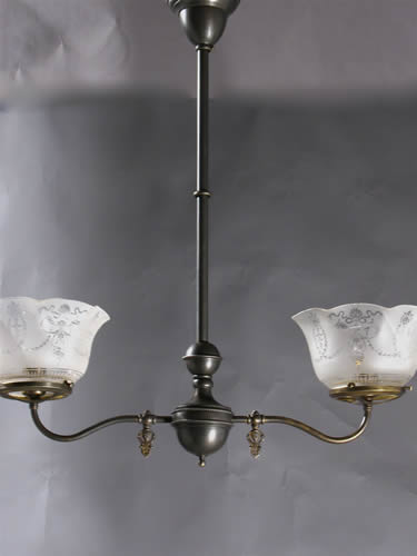 2-Light Gas Chandelier